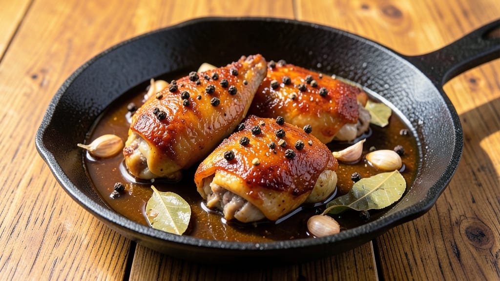 Authentic Filipino Chicken Adobo Recipe: Vinegar-Braised Tang and Savory Depth