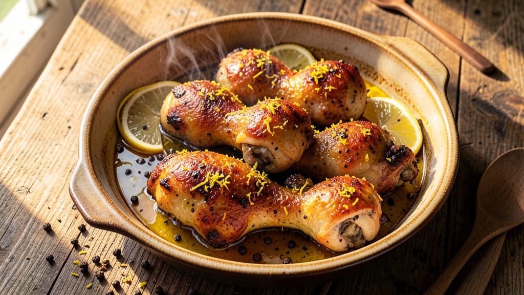 Baked Lemon Pepper Chicken Drumsticks Recipe: Zesty Crispy Skin, Juicy Centers Guaranteed