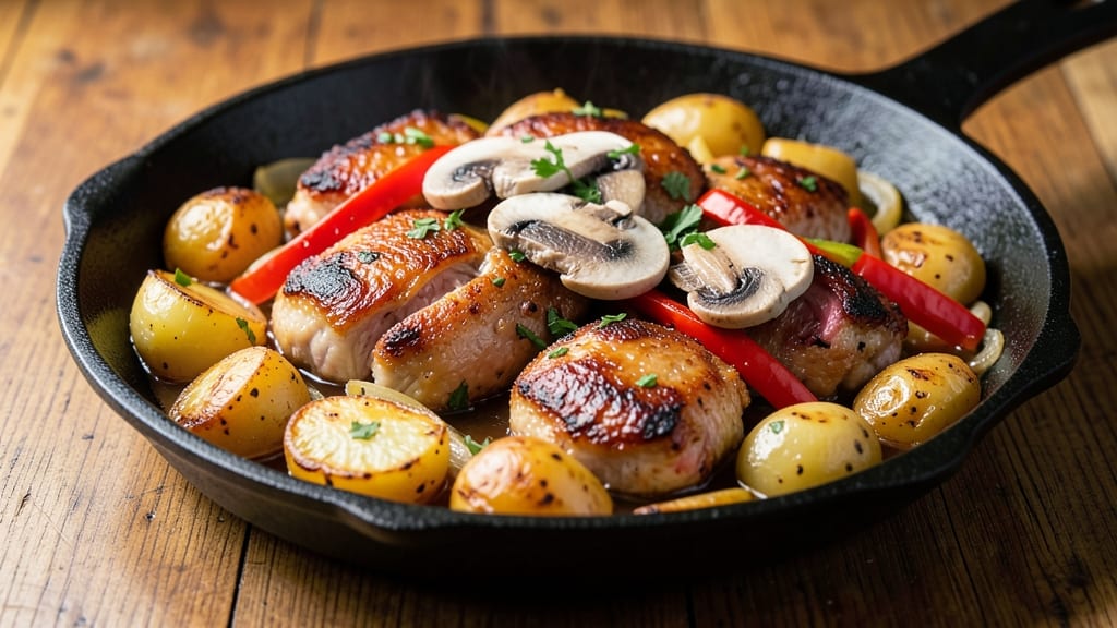 Applebee's Sizzling Chicken Skillet Recipe: Crispy-Topped Dumpling Blanket Magic