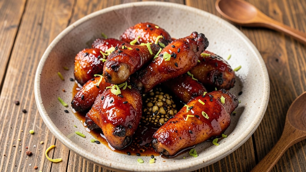 Baked Chicken Wings With Honey Soy And Ginger Marinade Recipe: Glossy Caramelized Crunch With Spicy-Sweet Bite