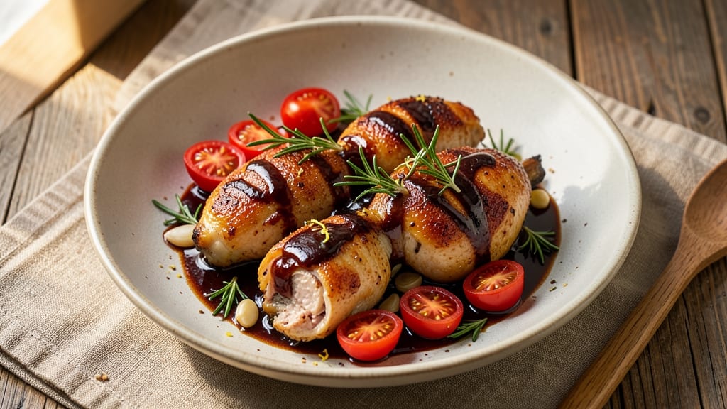 Balsamic Chicken Thighs With Burst Tomatoes Recipe: Sweet-Tangy Sauce That Caramelizes to Richness
