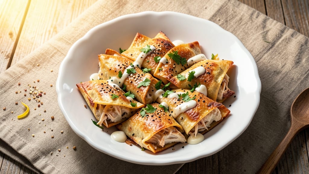 Baked Creamy Chicken Taquitos Recipe: Triple-Layered Crunch and Melty Cheese Bliss