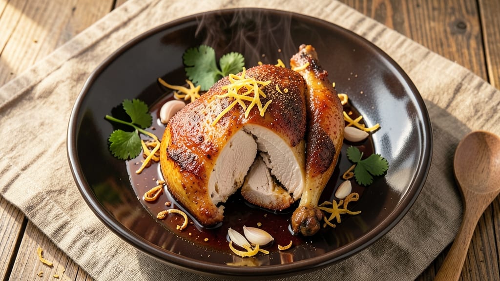 Asian Style Roast Chicken Recipe: Fragrant Five-Spice Crust and Juicy Core