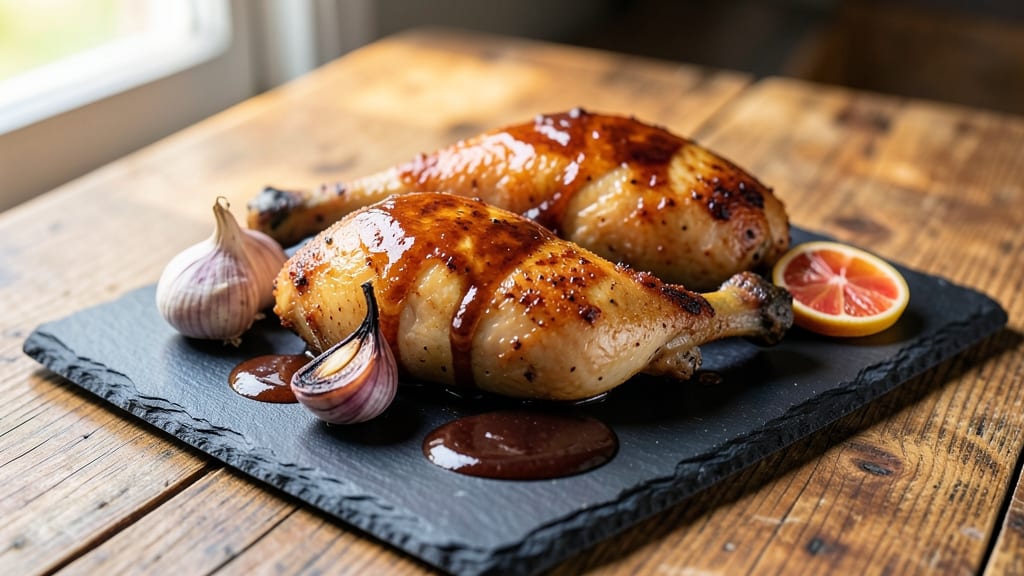 Baked Chicken Thighs With Barbecue Sauce Recipe: Sticky-Glazed Crunch and Juicy Centers