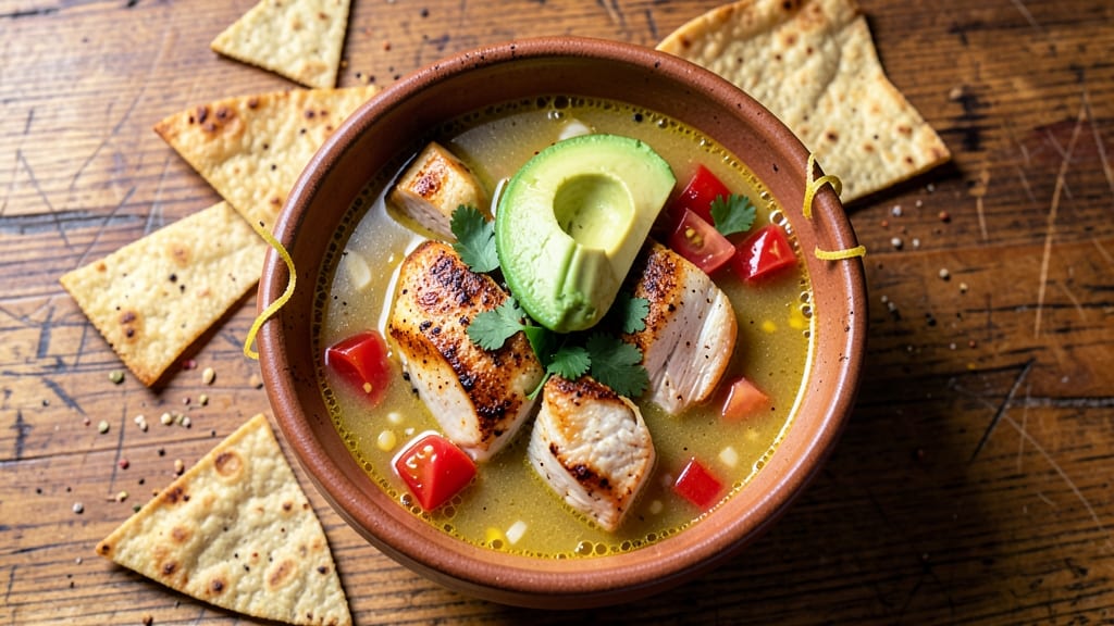 Award-Winning Chicken Tortilla Soup Recipe: Crispy Tortilla Crunch and Spiced Tomato Depth