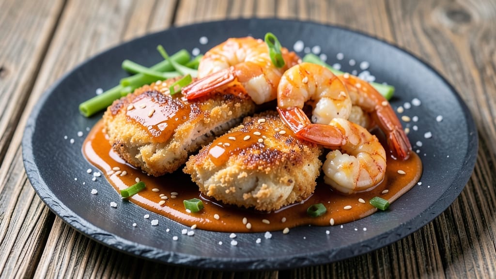 Bang Bang Chicken and Shrimp Copycat Recipe: Crispy Parmesan Crunch With Creamy Coconut Gravy