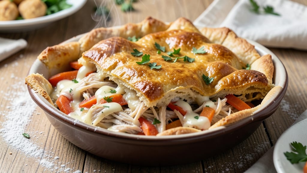 Baked Chicken Pot Pie Cobbler Recipe: Golden Crust Meets Savory Filling Magic