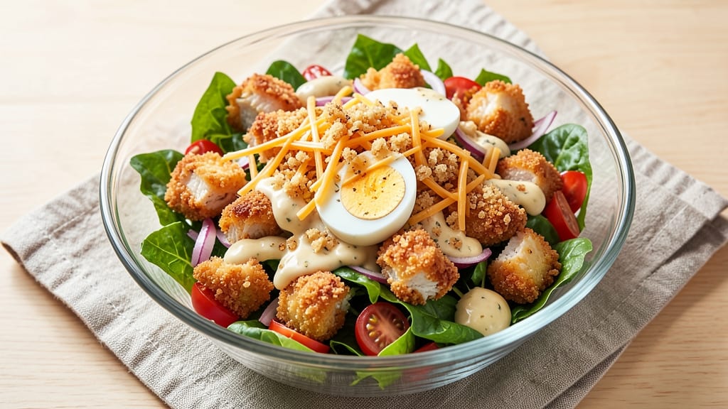 Applebee's Fried Chicken Salad Recipe: Crunchy Parmesan Crust Meets Creamy Ranch
