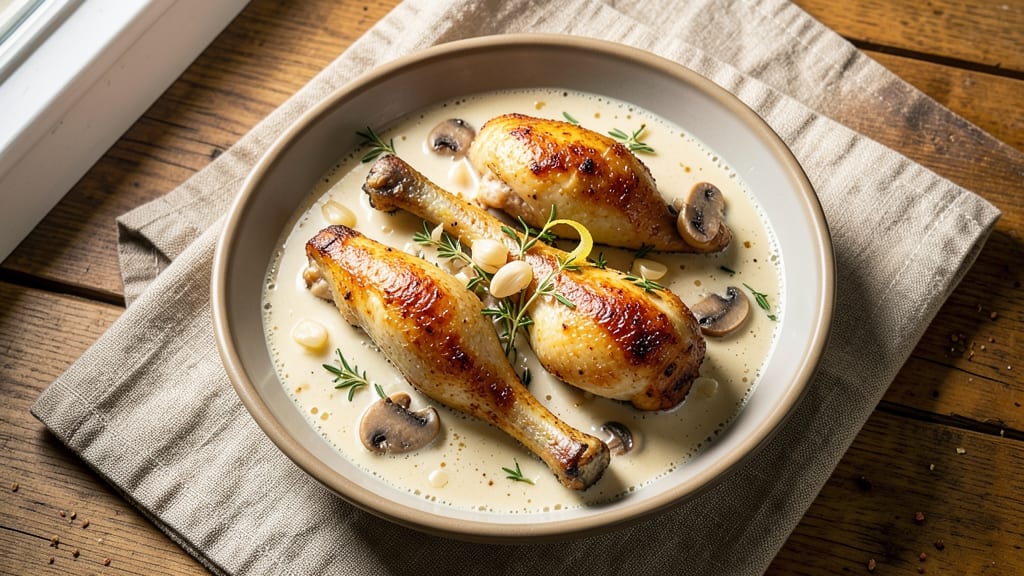 Baked Chicken Thighs With Cream Of Mushroom Soup Recipe: One-Pan Creamy Crispy Masterpiece