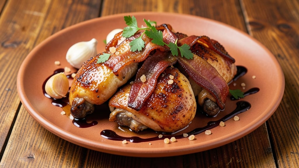 Bacon Brown Sugar Garlic Chicken Recipe: Sweet-Savory Glaze That Caramelizes Every Bite
