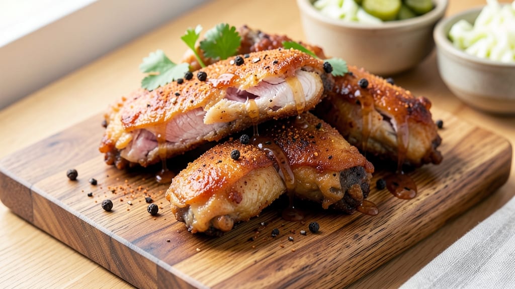 Baked and Fried Chicken Wings Recipe: Double-Crusted Crunch With Juicy Centers