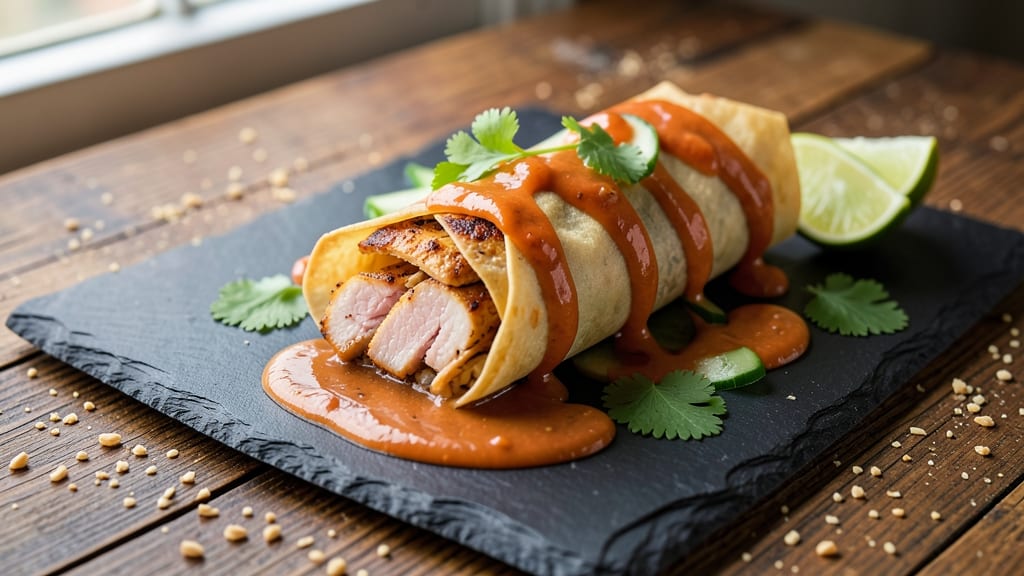 Bang Bang Chicken Rice Paper Rolls Recipe: Crispy Wraps with Creamy Peanut-Kissed Filling