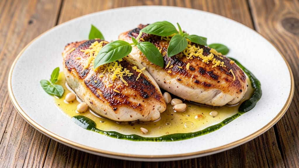 Baked Lemon Basil Chicken Recipe: Zesty Herb Crust with Juicy Centers