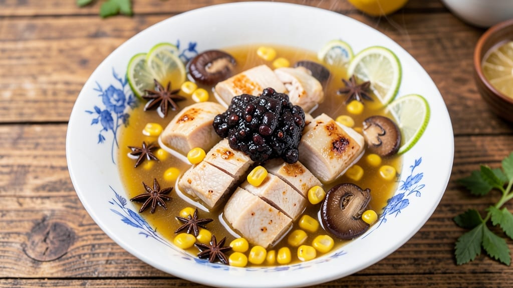Authentic Chinese Chicken and Corn Soup Recipe: Fragrant Star Anise and Ginger Harmony