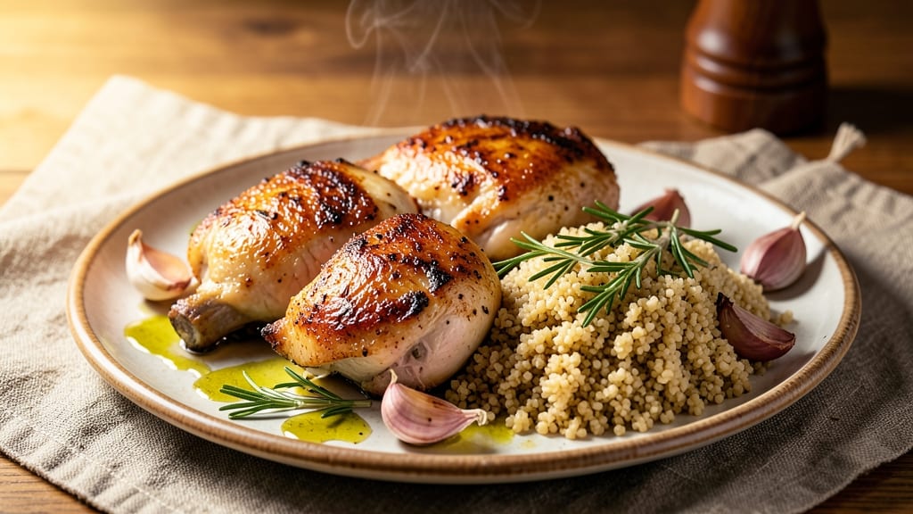 Baked Chicken Thighs and Quinoa Recipe: Herb-Infused One-Pan Protein Power