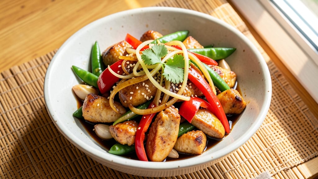 Authentic Chinese Chicken Stir Fry Recipe: Wok-Heated Vegetables and Silky Sauce