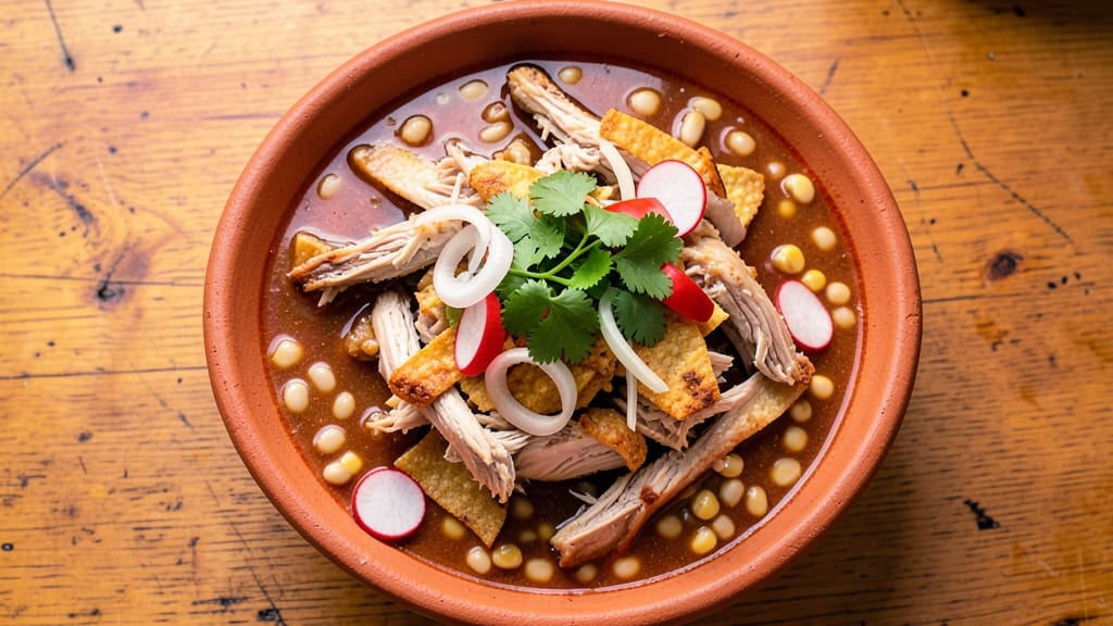 Authentic Mexican Red Chicken Pozole Recipe: Homemade Hominy and Smoky Ancho Heat