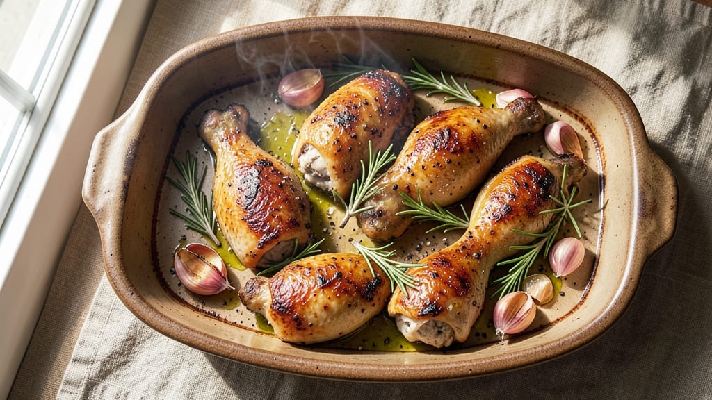 Baked Chicken Thighs and Drumsticks Recipe: Juicy Skin-On Crisp in 45 Minutes