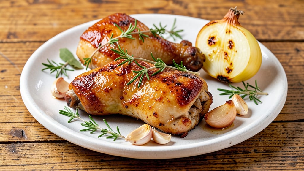 Boiled Chicken Thighs Recipe: Juicy and Infused with Herbs in One Pot