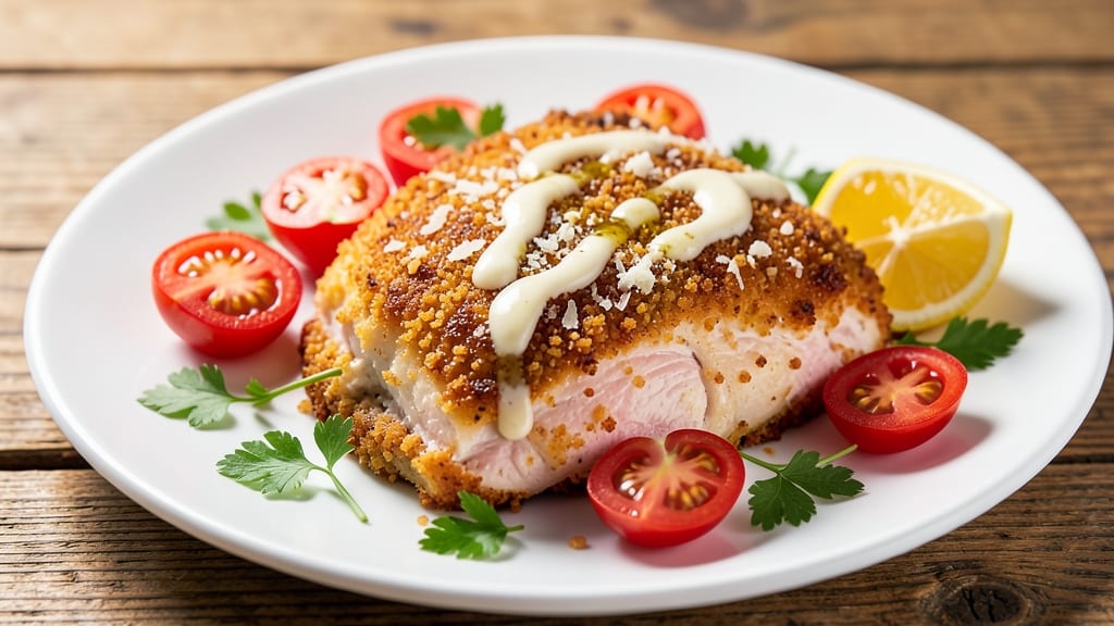 Baked Chicken Breast With Bread Crumbs Recipe: Crispy Parmesan Crunch, Juicy Inside