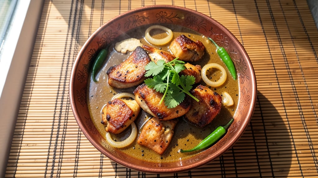 Assamese Chicken Curry Recipe: Fragrant Green Leaf Heat With Tender Bites