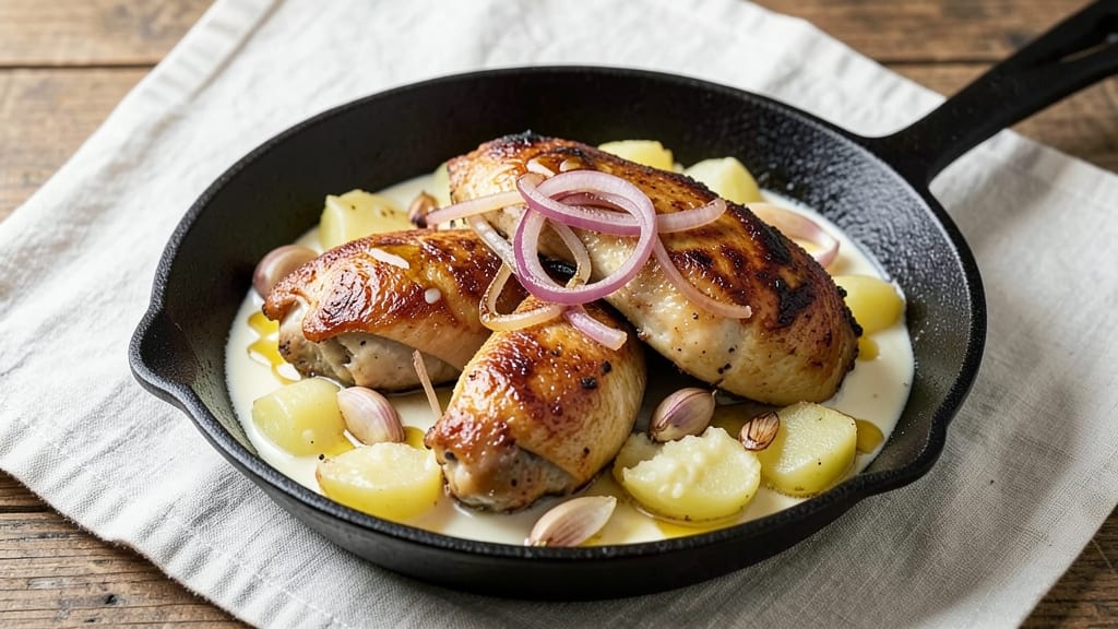 Chicken and Canned Potatoes Recipe: One-Pan Creamy Comfort in 20 Minutes