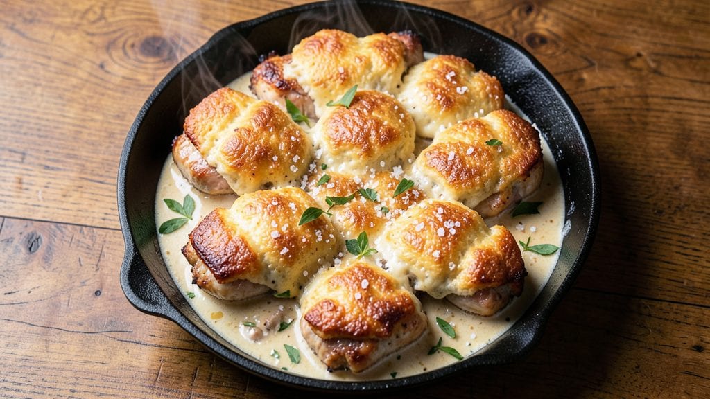 Chicken Cobbler Recipe with Red Lobster Biscuit Mix: Celery-Topped Crunch and Buttery Biscuit Bliss