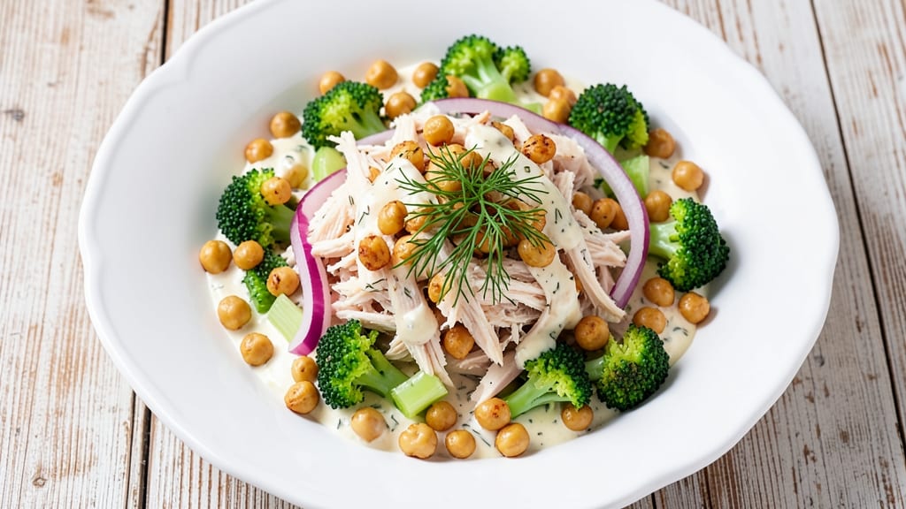 Chicken Salad Chick Broccoli Salad Copycat Recipe: Crunchy Chickpeas and Creamy Ranch Magic