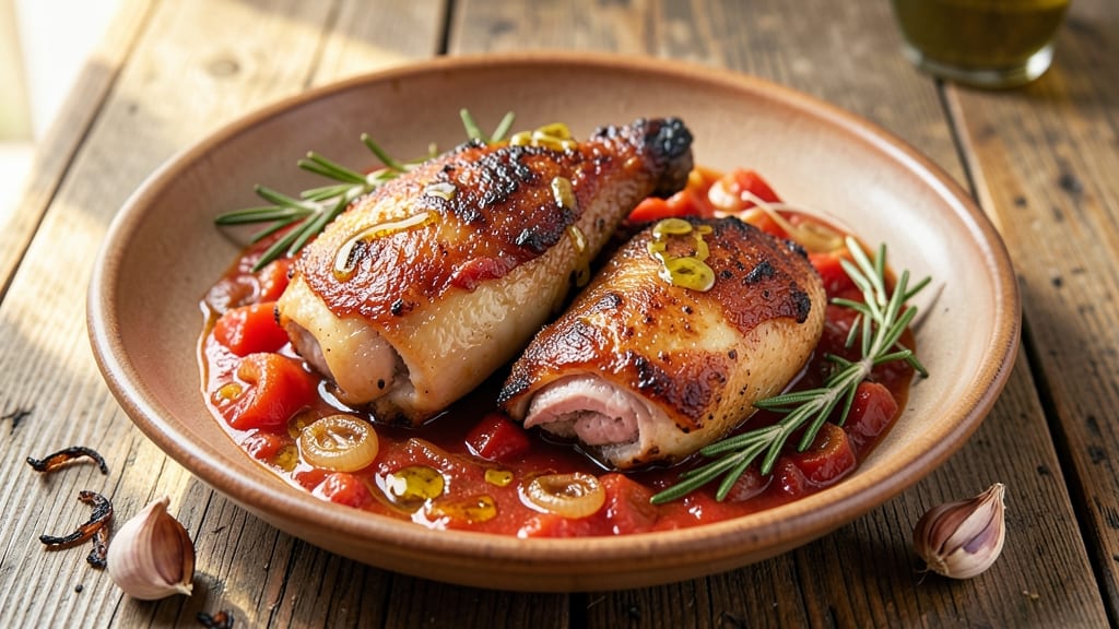 Chicken Thighs With Canned Tomatoes Recipe: Deep-Savory Simmer in One Pan