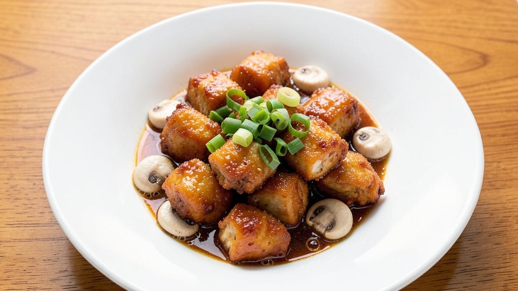 Copycat Panda Express Mushroom Chicken Recipe: Crispy Celery-Topped Bites With Sweet-Savory Glaze