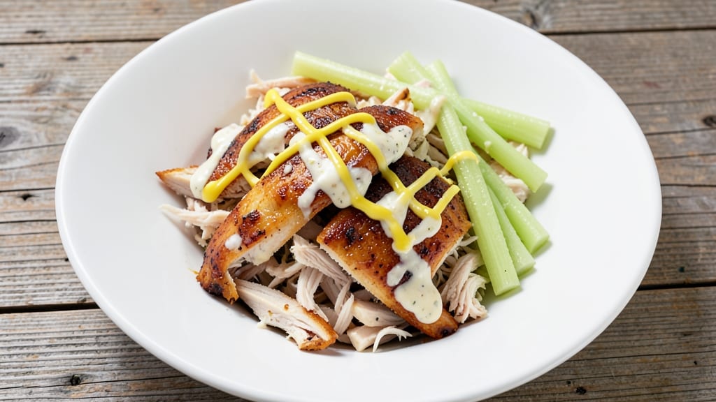Copycat Sam's Club Rotisserie Chicken Salad Recipe: Celery-Crusted Cream Cheese Swirl Magic