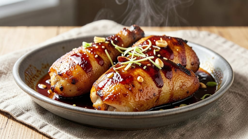 Baked Hoisin Chicken Thighs Recipe: Sticky-Sweet Glaze Meets Crispy Skin