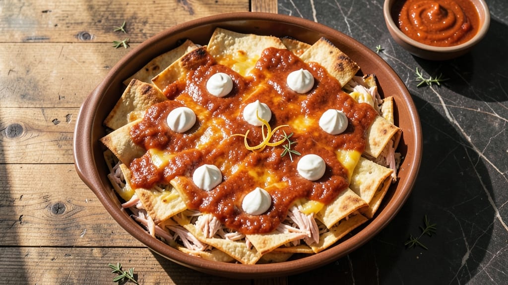 Baked Chicken Enchilada Casserole Recipe: Tortilla-Layered Cheese Fondue Magic