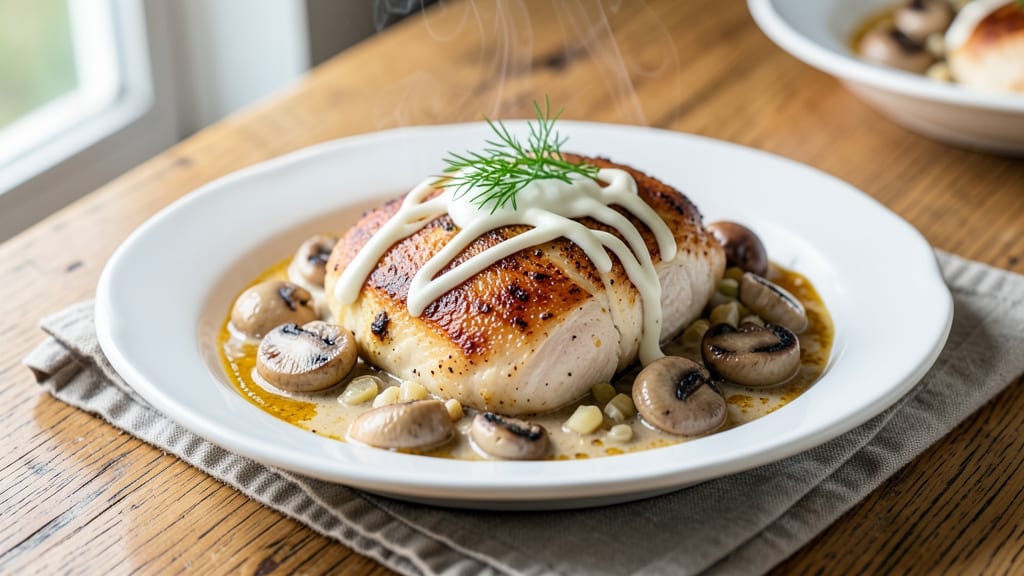 Baked Chicken Stroganoff Recipe: Crispy Top, Creamy Sauce Magic