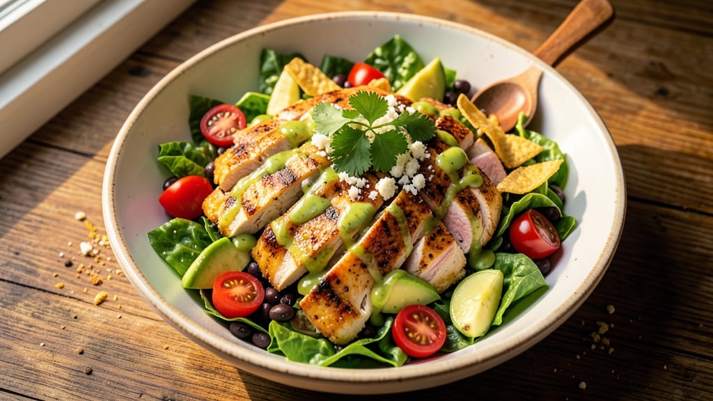 Applebee's Southwest Chicken Salad Recipe: Crunchy Tortilla Strips and Zesty Lime Vinaigrette