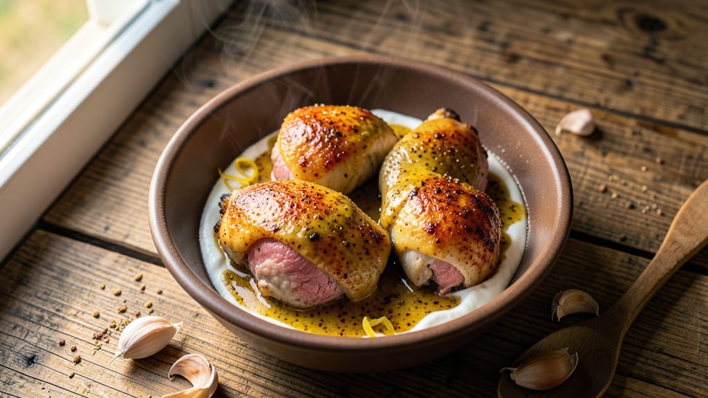Baked Catalina Chicken Thighs Recipe: Spiced Yogurt Crust Meets Juicy Centers