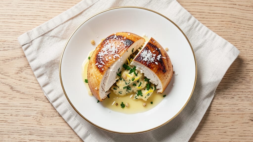 Jamie Oliver's Baked Chicken Kiev Recipe: Herb-Butter Stuffing with Crispy Parmesan Crust
