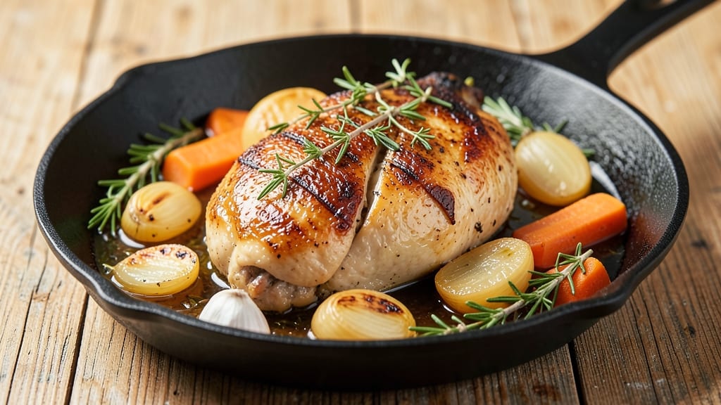 Food Network Chicken Recipe: One-Pan Golden Crisp With Herbed Gravy