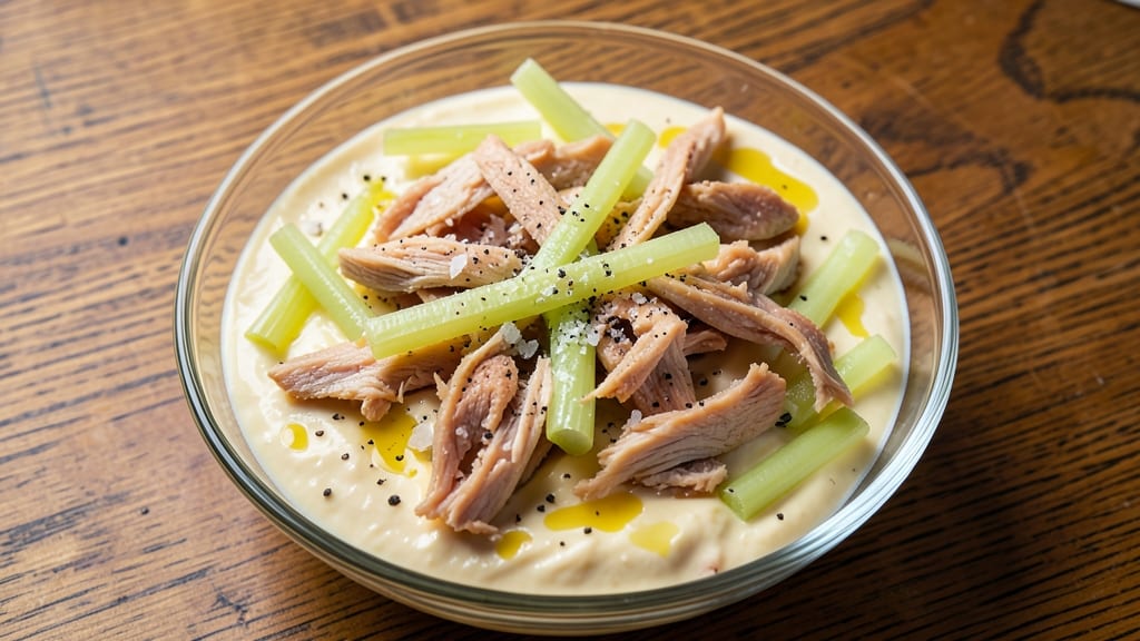 Simple Canned Chicken Salad Recipe: Celery-Crusted Texture Without the Mess
